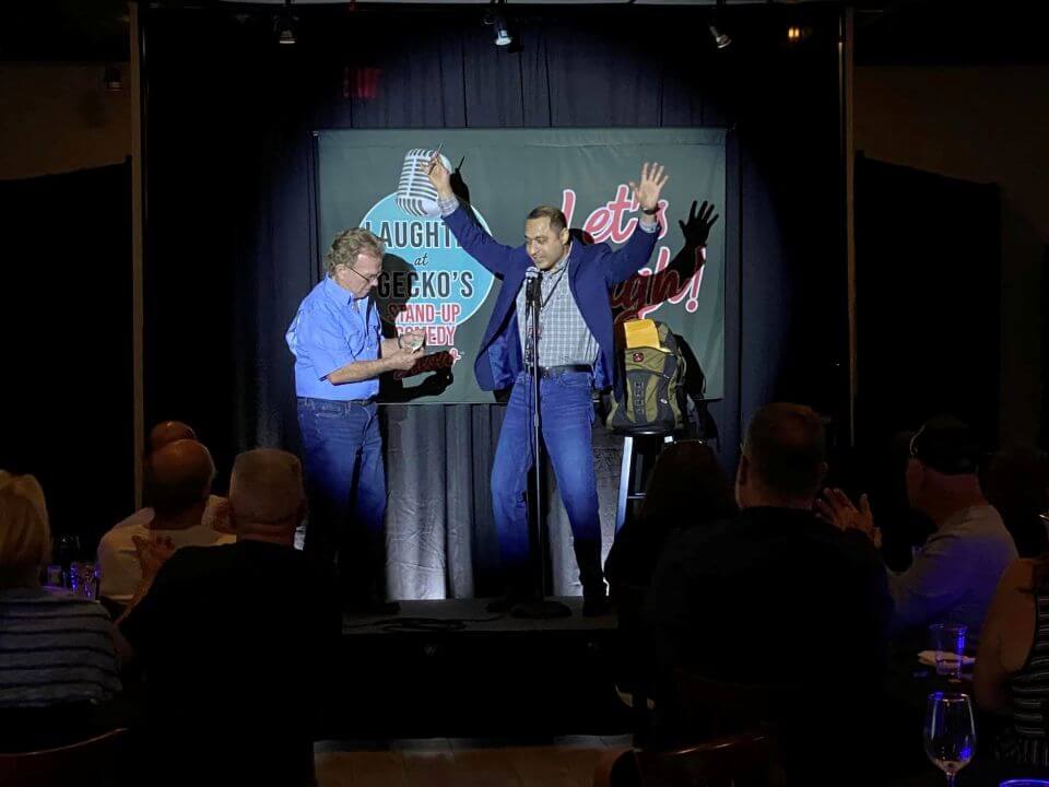 Comedy show performance