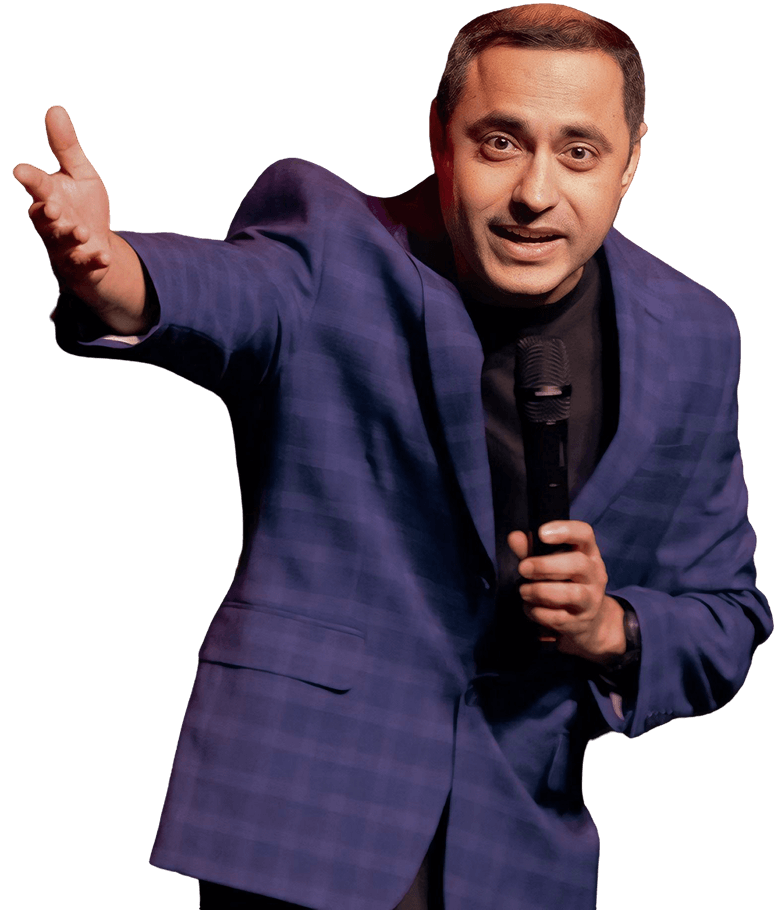 Seetha the Comic performing on stage